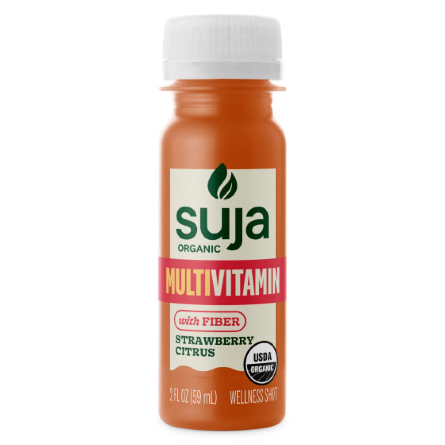Suja Organic Multivitamin with Fiber Strawberry Citrus Shot